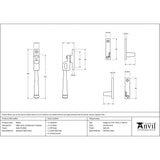 This is an image showing From The Anvil - Satin Marine SS (316) Night-Vent Locking Avon Fastener available from T.H Wiggans Architectural Ironmongery in Kendal, quick delivery and discounted prices