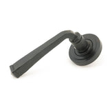 This is an image of From The Anvil - External Beeswax Avon Round Lever on Rose Set (Art Deco) - Unsp available to order from T.H Wiggans Architectural Ironmongery in Kendal, quick delivery and discounted prices.