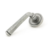 This is an image of From The Anvil - Pewter Avon Round Lever on Rose Set (Art Deco) - Unsprung available to order from T.H Wiggans Architectural Ironmongery in Kendal, quick delivery and discounted prices.