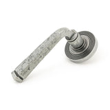 This is an image of From The Anvil - Pewter Avon Round Lever on Rose Set (Beehive) - Unsprung available to order from T.H Wiggans Architectural Ironmongery in Kendal, quick delivery and discounted prices.