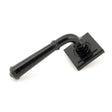 This is an image of From The Anvil - Black Regency Lever on Rose Set (Square) - Unsprung available to order from T.H Wiggans Architectural Ironmongery in Kendal, quick delivery and discounted prices.