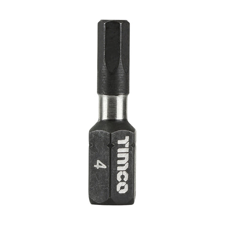 This is an image showing TIMCO Impact Driver Bits - Hex - 4.0 x 25 - 10 Pieces Handy Bit Pack available from T.H Wiggans Ironmongery in Kendal, quick delivery at discounted prices.