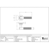 This is an image showing From The Anvil - Polished Nickel Brompton Lever on Rose Set (Plain) - Unsprung available from trade door handles, quick delivery and discounted prices