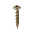 This is an image showing TIMCO Classic Multi-Purpose Screws - PZ - Pan Head - Yellow - 5.0 x 30 - 200 Pieces Box available from T.H Wiggans Ironmongery in Kendal, quick delivery at discounted prices.