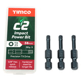 This is an image showing TIMCO C2 Clamp-Fix - TX - Double Countersunk with Ribs - Twin-Cut - Yellow - 5.0 x 50 - 600 Pieces Tub available from T.H Wiggans Ironmongery in Kendal, quick delivery at discounted prices.