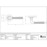 This is an image showing From The Anvil - Pol. Bronze Hammered Newbury Lever on Rose Set (Plain) - Unspru available from trade door handles, quick delivery and discounted prices