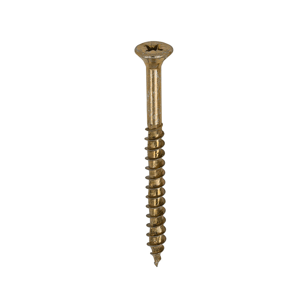 This is an image showing TIMCO Velocity Premium Multi-Use Screws - PZ - Double Countersunk - Yellow
 - 5.0 x 60 - 200 Pieces Box available from T.H Wiggans Ironmongery in Kendal, quick delivery at discounted prices.