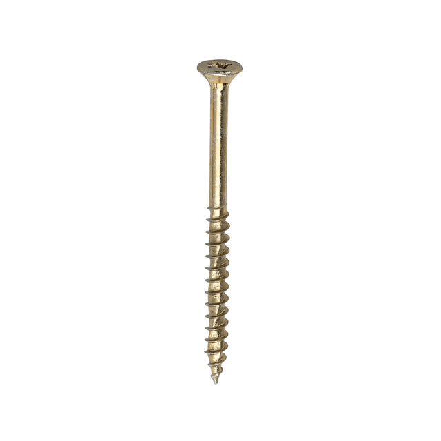 This is an image showing TIMCO Velocity Premium Multi-Use Screws - PZ - Double Countersunk - Yellow
 - 5.0 x 70 - 375 Pieces Tub available from T.H Wiggans Ironmongery in Kendal, quick delivery at discounted prices.