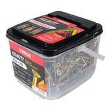 This is an image showing TIMCO Velocity Premium Multi-Use Screws - PZ - Double Countersunk - Yellow
 - 5.0 x 70 - 375 Pieces Tub available from T.H Wiggans Ironmongery in Kendal, quick delivery at discounted prices.