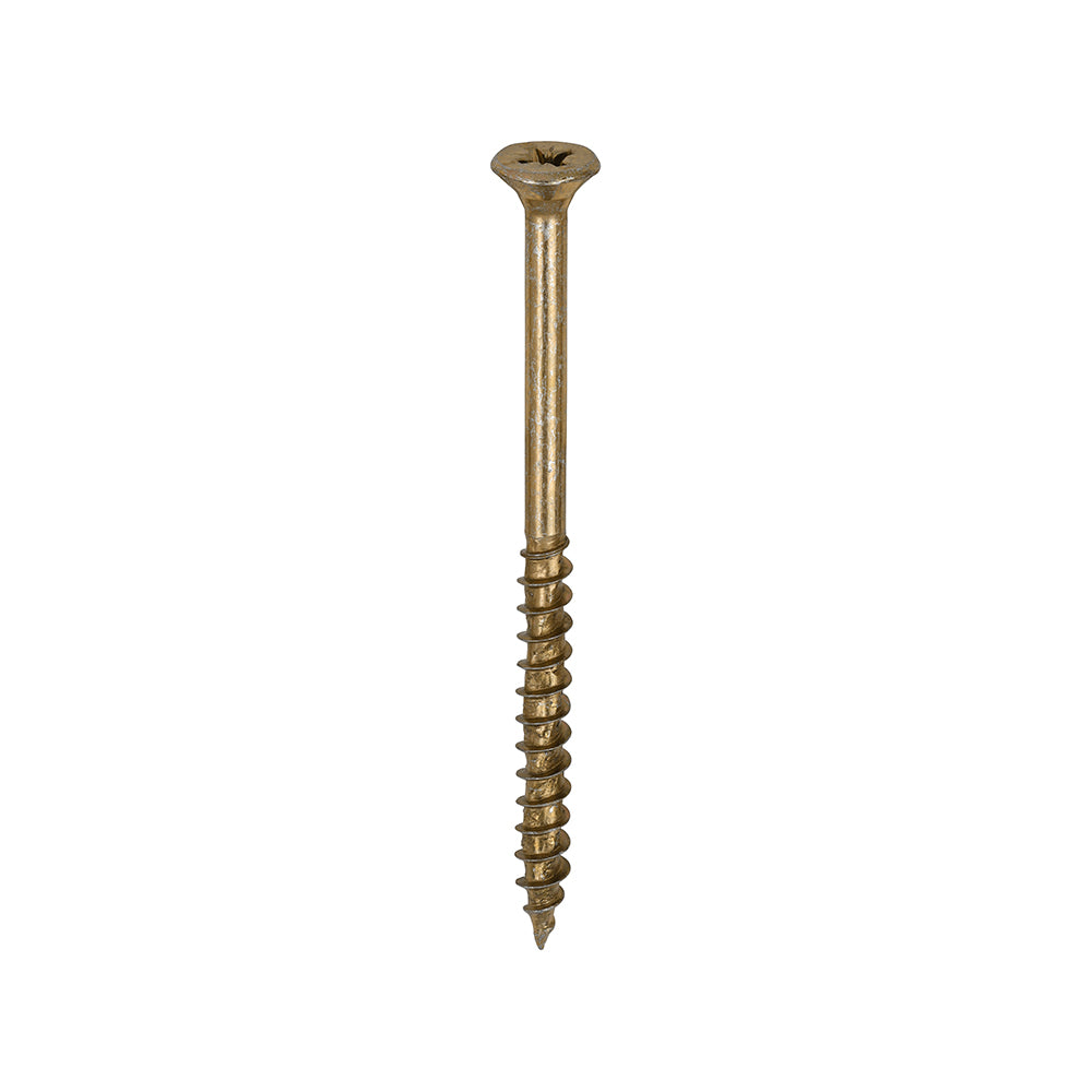 This is an image showing TIMCO Velocity Premium Multi-Use Screws - PZ - Double Countersunk - Yellow
 - 5.0 x 75 - 200 Pieces Box available from T.H Wiggans Ironmongery in Kendal, quick delivery at discounted prices.