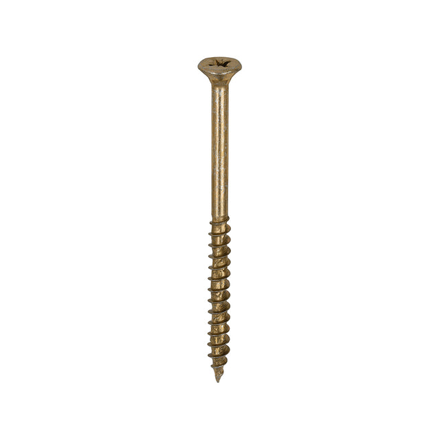 This is an image showing TIMCO Velocity Premium Multi-Use Screws - PZ - Double Countersunk - Yellow
 - 5.0 x 75 - 200 Pieces Box available from T.H Wiggans Ironmongery in Kendal, quick delivery at discounted prices.