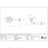 This is an image showing From The Anvil - Black Regency Lever on Rose Set - Unsprung available from trade door handles, quick delivery and discounted prices