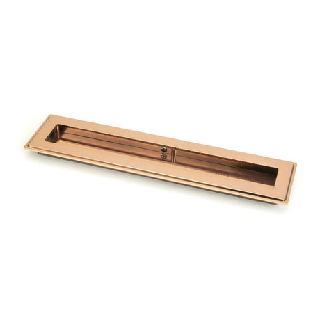 This is an image of From The Anvil - Polished Bronze 250mm Art Deco Rectangular Pull available to order from T.H Wiggans Architectural Ironmongery in Kendal, quick delivery and discounted prices.