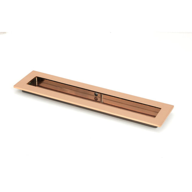 This is an image of From The Anvil - Polished Bronze 250mm Plain Rectangular Pull available to order from T.H Wiggans Architectural Ironmongery in Kendal, quick delivery and discounted prices.