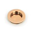 This is an image of From The Anvil - Polished Bronze 60mm Plain Round Pull available to order from T.H Wiggans Architectural Ironmongery in Kendal, quick delivery and discounted prices.