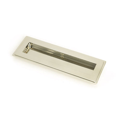 This is an image of From The Anvil - Polished Nickel 175mm Art Deco Rectangular Pull available to order from T.H Wiggans Architectural Ironmongery in Kendal, quick delivery and discounted prices.