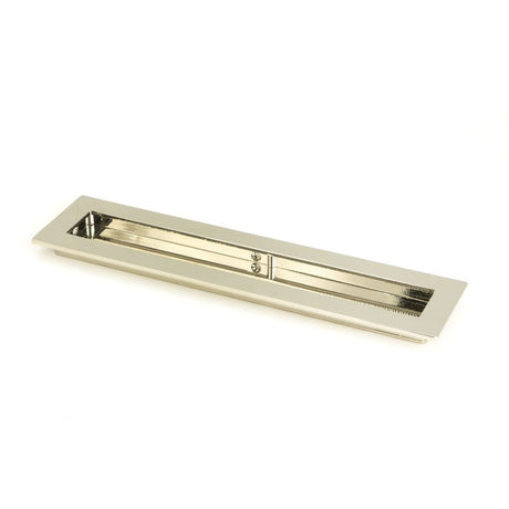 This is an image of From The Anvil - Polished Nickel 250mm Plain Rectangular Pull available to order from T.H Wiggans Architectural Ironmongery in Kendal, quick delivery and discounted prices.