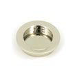 This is an image of From The Anvil - Polished Nickel 60mm Plain Round Pull available to order from T.H Wiggans Architectural Ironmongery in Kendal, quick delivery and discounted prices.