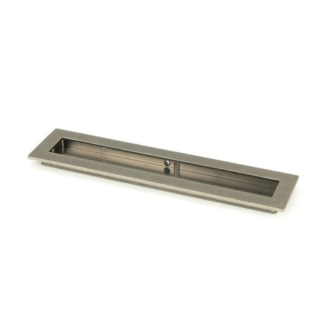 This is an image of From The Anvil - Pewter 250mm Plain Rectangular Pull available to order from T.H Wiggans Architectural Ironmongery in Kendal, quick delivery and discounted prices.