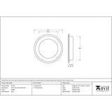 This is an image showing From The Anvil - Pewter 75mm Art Deco Round Pull available from trade door handles, quick delivery and discounted prices