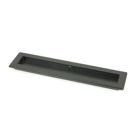 This is an image of From The Anvil - Matt Black 250mm Art Deco Rectangular Pull available to order from T.H Wiggans Architectural Ironmongery in Kendal, quick delivery and discounted prices.