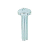 This is an image showing TIMCO Metric Threaded Machine Screws - PZ - Pan Head - Zinc - M5 x 20 - 100 Pieces Box available from T.H Wiggans Ironmongery in Kendal, quick delivery at discounted prices.