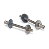 This is an image of From The Anvil - Satin SS (304) 100mm Back to Back Fixings for T Bar (2) available to order from T.H Wiggans Architectural Ironmongery in Kendal, quick delivery and discounted prices.