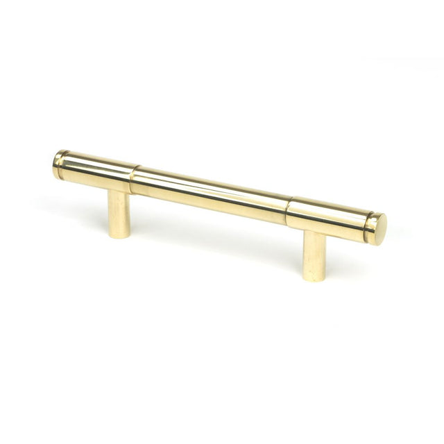 This is an image showing From The Anvil - Polished Brass Kelso Pull Handle - Small available from T.H Wiggans Architectural Ironmongery in Kendal, quick delivery and discounted prices