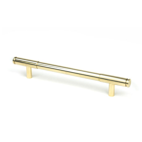 This is an image showing From The Anvil - Polished Brass Kelso Pull Handle - Medium available from T.H Wiggans Architectural Ironmongery in Kendal, quick delivery and discounted prices