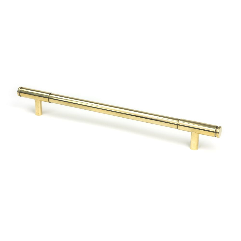 This is an image showing From The Anvil - Polished Brass Kelso Pull Handle - Large available from T.H Wiggans Architectural Ironmongery in Kendal, quick delivery and discounted prices