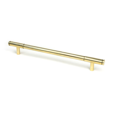 This is an image showing From The Anvil - Polished Brass Kelso Pull Handle - Large available from T.H Wiggans Architectural Ironmongery in Kendal, quick delivery and discounted prices