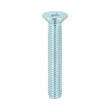 This is an image showing TIMCO Metric Threaded Machine Screws - PZ - Countersunk - Zinc - M5 x 30 - 100 Pieces Box available from T.H Wiggans Ironmongery in Kendal, quick delivery at discounted prices.