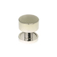 This is an image showing From The Anvil - Polished Nickel Kelso Cabinet Knob - 25mm (Plain) available from T.H Wiggans Architectural Ironmongery in Kendal, quick delivery and discounted prices
