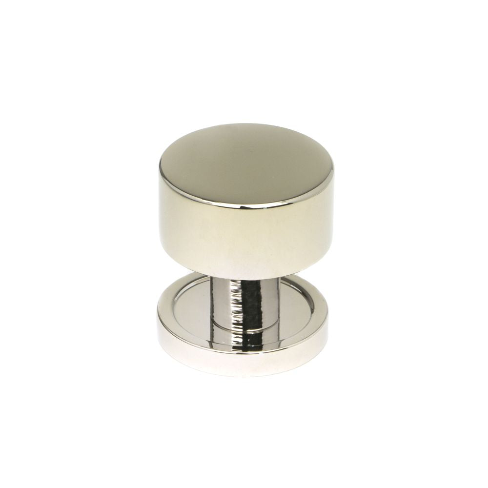 This is an image showing From The Anvil - Polished Nickel Kelso Cabinet Knob - 25mm (Plain) available from T.H Wiggans Architectural Ironmongery in Kendal, quick delivery and discounted prices