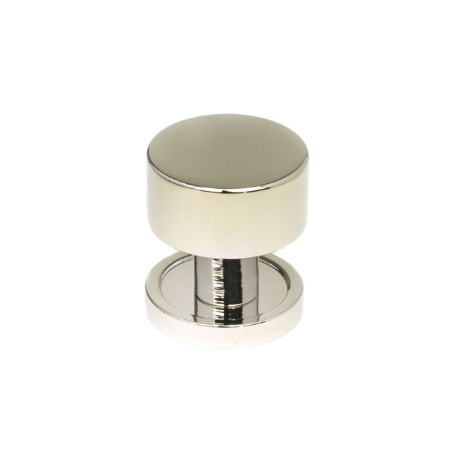 This is an image showing From The Anvil - Polished Nickel Kelso Cabinet Knob - 25mm (Plain) available from T.H Wiggans Architectural Ironmongery in Kendal, quick delivery and discounted prices