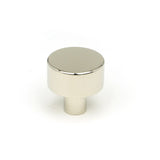 This is an image showing From The Anvil - Polished Nickel Kelso Cabinet Knob - 25mm (No Rose) available from T.H Wiggans Architectural Ironmongery in Kendal, quick delivery and discounted prices