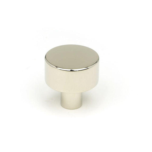 This is an image showing From The Anvil - Polished Nickel Kelso Cabinet Knob - 25mm (No Rose) available from T.H Wiggans Architectural Ironmongery in Kendal, quick delivery and discounted prices