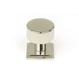 This is an image showing From The Anvil - Polished Nickel Kelso Cabinet Knob - 25mm (Square) available from T.H Wiggans Architectural Ironmongery in Kendal, quick delivery and discounted prices