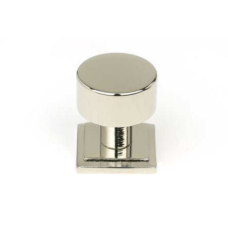 This is an image showing From The Anvil - Polished Nickel Kelso Cabinet Knob - 25mm (Square) available from T.H Wiggans Architectural Ironmongery in Kendal, quick delivery and discounted prices