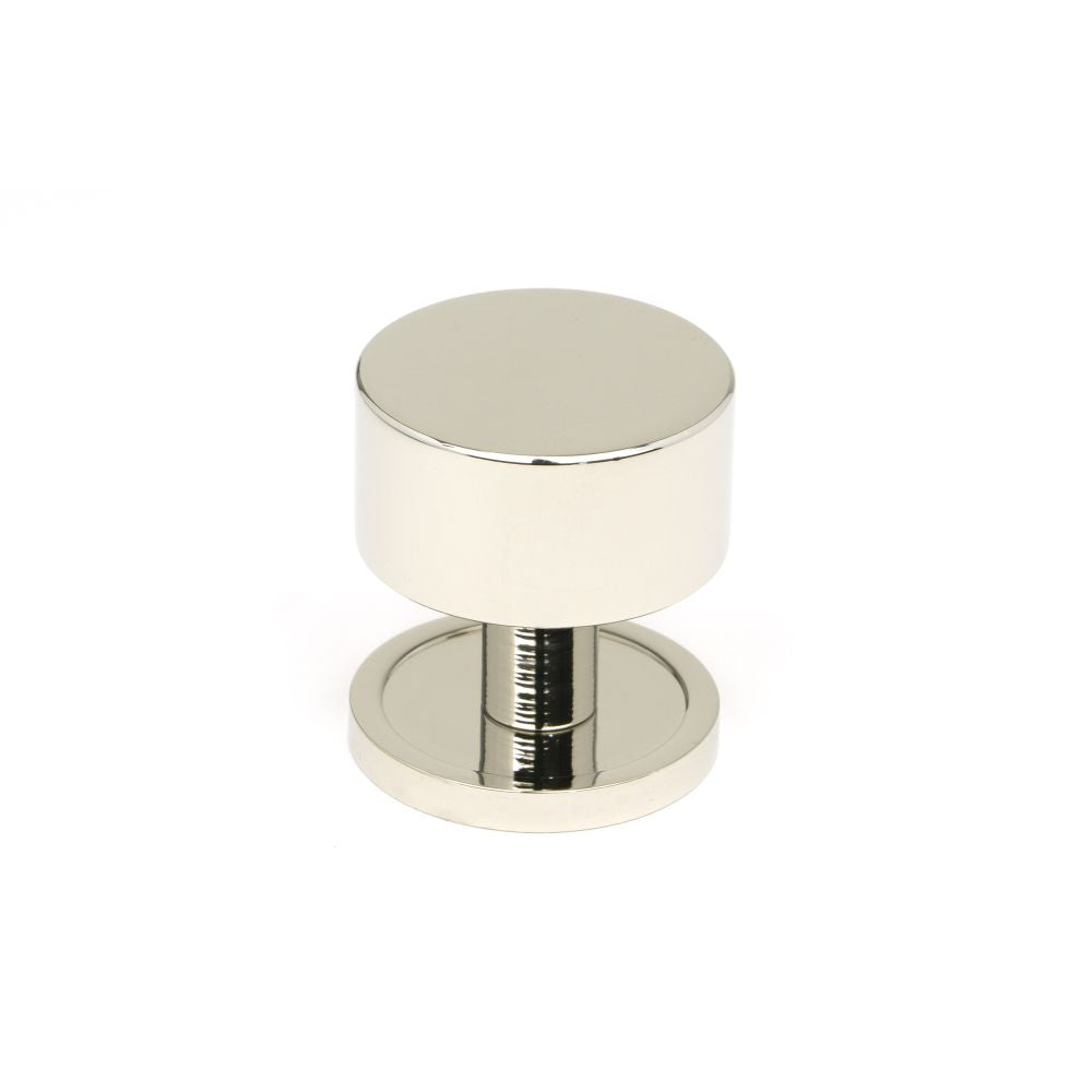 This is an image showing From The Anvil - Polished Nickel Kelso Cabinet Knob - 32mm (Plain) available from T.H Wiggans Architectural Ironmongery in Kendal, quick delivery and discounted prices