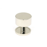 This is an image showing From The Anvil - Polished Nickel Kelso Cabinet Knob - 32mm (Plain) available from T.H Wiggans Architectural Ironmongery in Kendal, quick delivery and discounted prices