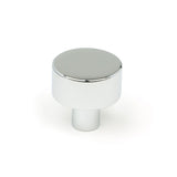 This is an image showing From The Anvil - Polished Chrome Kelso Cabinet Knob - 25mm (No rose) available from T.H Wiggans Architectural Ironmongery in Kendal, quick delivery and discounted prices