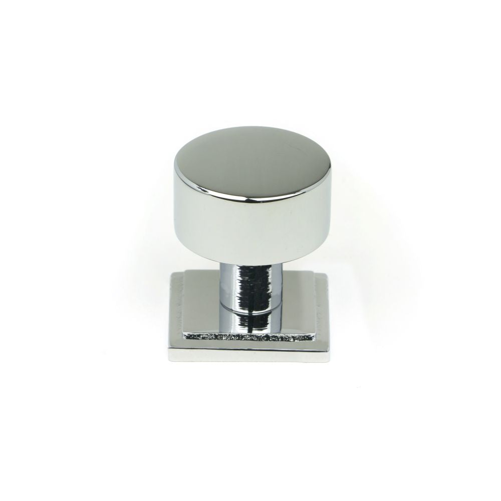 This is an image showing From The Anvil - Polished Chrome Kelso Cabinet Knob - 25mm (Square) available from T.H Wiggans Architectural Ironmongery in Kendal, quick delivery and discounted prices