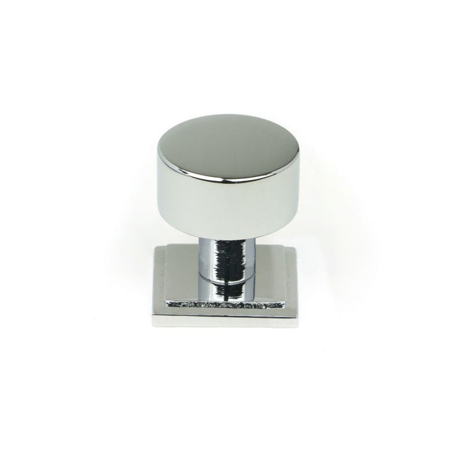 This is an image showing From The Anvil - Polished Chrome Kelso Cabinet Knob - 25mm (Square) available from T.H Wiggans Architectural Ironmongery in Kendal, quick delivery and discounted prices