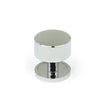 This is an image showing From The Anvil - Polished Chrome Kelso Cabinet Knob - 32mm (Plain) available from T.H Wiggans Architectural Ironmongery in Kendal, quick delivery and discounted prices