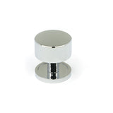 This is an image showing From The Anvil - Polished Chrome Kelso Cabinet Knob - 32mm (Plain) available from T.H Wiggans Architectural Ironmongery in Kendal, quick delivery and discounted prices