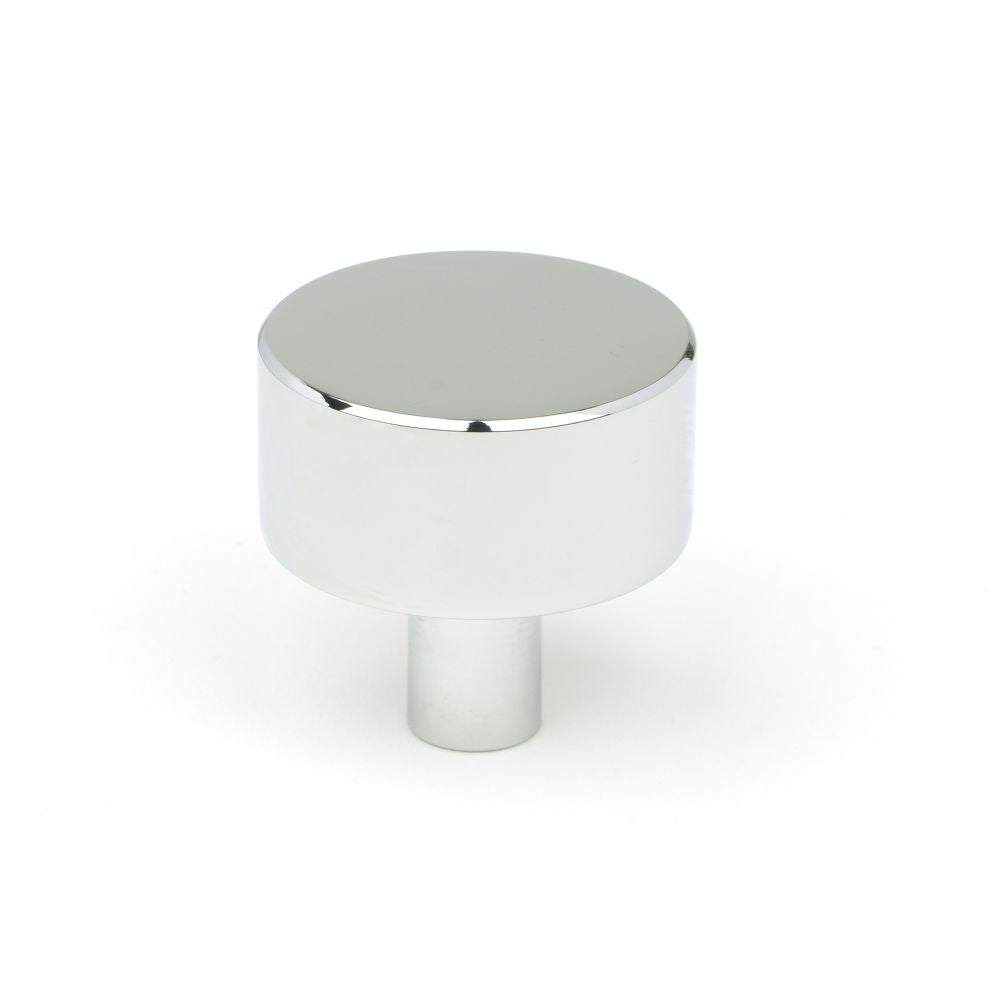 This is an image showing From The Anvil - Polished Chrome Kelso Cabinet Knob - 32mm (No rose) available from T.H Wiggans Architectural Ironmongery in Kendal, quick delivery and discounted prices
