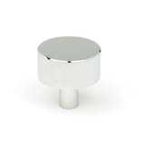 This is an image showing From The Anvil - Polished Chrome Kelso Cabinet Knob - 32mm (No rose) available from T.H Wiggans Architectural Ironmongery in Kendal, quick delivery and discounted prices
