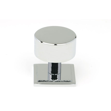 This is an image showing From The Anvil - Polished Chrome Kelso Cabinet Knob - 32mm (Square) available from T.H Wiggans Architectural Ironmongery in Kendal, quick delivery and discounted prices