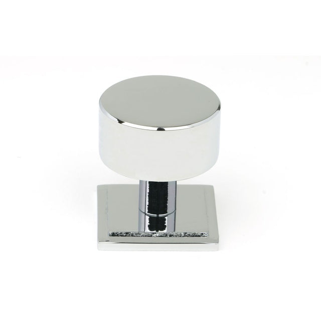 This is an image showing From The Anvil - Polished Chrome Kelso Cabinet Knob - 32mm (Square) available from T.H Wiggans Architectural Ironmongery in Kendal, quick delivery and discounted prices